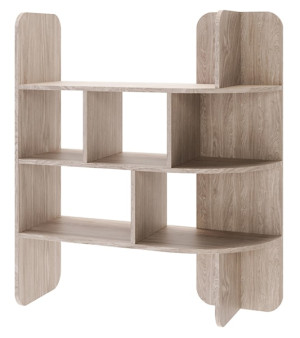 Regał Contle 102 cm niski dąb olejowany Wyprzedaż