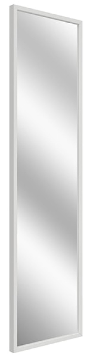 Lustro ścienne Criengly 122x32 cm białe Wyprzedaż