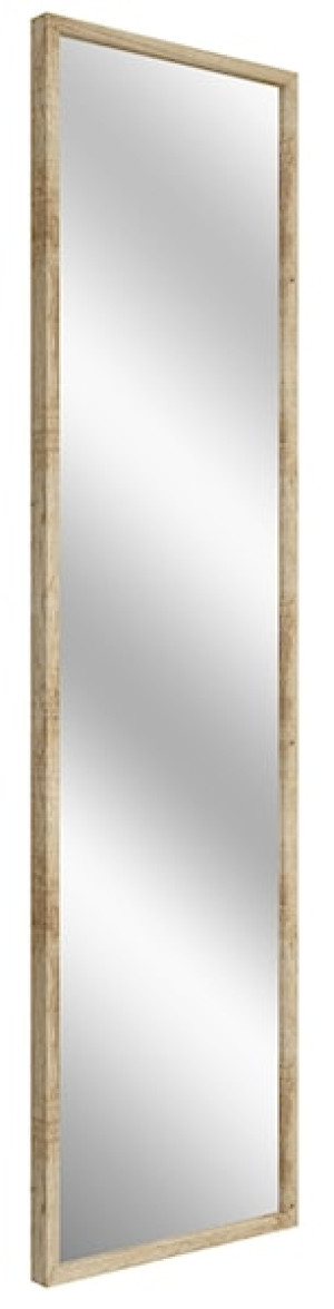 Lustro ścienne Criengly 122x32 cm jasne drewno Wyprzedaż