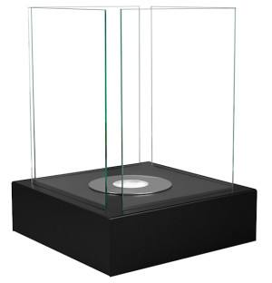 Biokominek Cube Czarny strukturalny HOMEBOOK