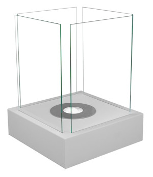 Biokominek Cube Szary strukturalny HOMEBOOK