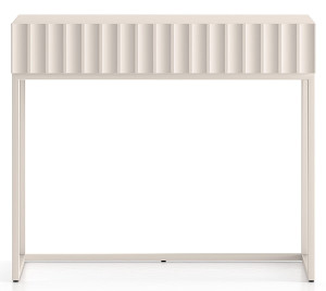 Toaletka Derriva z szufladą i ryflowanymi frontami 91 cm kaszmir Wyprzedaż