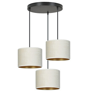 Lampa wisząca Hellid x3 asymetryczna średnica 50 cm biała HOMEBOOK