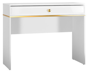 Toaletka Darrby z szufladą 100 cm biała