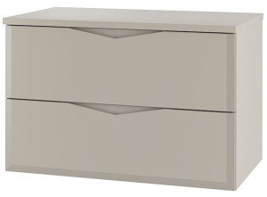 Szafka łazienkowa Delica z blatem 80 cm szary beż
