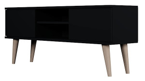 Szafka RTV Damally 120 cm czarna HOMEBOOK