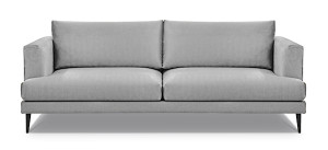 Sofa trzyosobowa Dragato szary welur HOMEBOOK