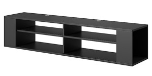 Szafka RTV Wall 140 cm Czarny HOMEBOOK