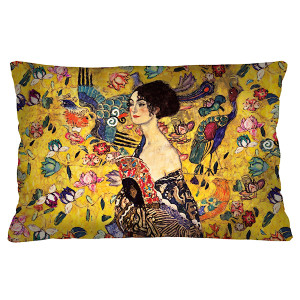 Poduszka dekoracyjna Diecca 40x60 cm boho niebieska HOMEBOOK