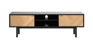 Szafka RTV Frieve 160 cm jodełka dąb HOMEBOOK