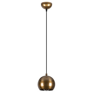 Lampa wisząca Biben w kształcie kuli średnica 15 cm złota HOMEBOOK