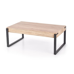 Ława Muros 110x64 cm dąb san remo - czarny HOMEBOOK