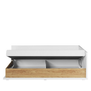 Łóżko młodzieżowe Simi z pojemnikiem 90x200 cm prawe HOMEBOOK
