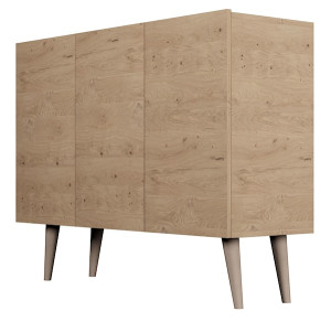 Komoda trzydrzwiowa Damally 120 cm dąb artisan HOMEBOOK