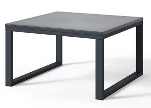 Stolik ogrodowy Dywilly 60x60 cm beton/ czarny stelaż Wyprzedaż