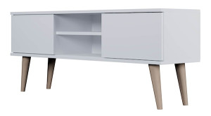 Szafka RTV Damally 120 cm biała HOMEBOOK