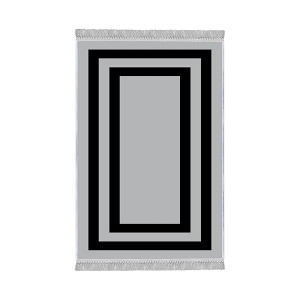 Dywan nowoczesny Vatiged 160x230 czarno-szary Wyprzedaż