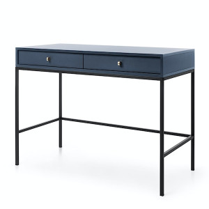 Toaletka biurko z szufladami Monne 104x50 cm granatowa HOMEBOOK