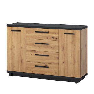 Komoda dwudrzwiowa Collard z czterema szufladami HOMEBOOK