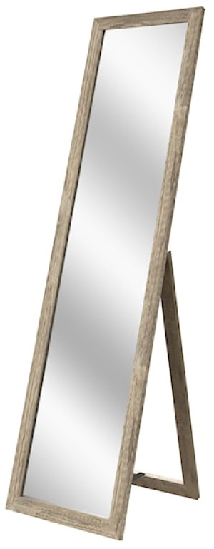 Lustro stojące Ferlows 146x46 cm brązowe Wyprzedaż