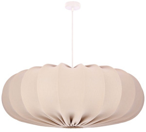 Lampa wisząca Cafee średnica 66 cm frappe z białą podstawą