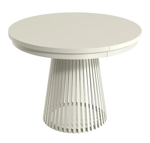 Stół rozkładany do jadalni Garda okrągły 100-180x100 cm kaszmir Wyprzedaż