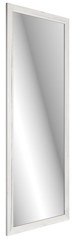 Lustro ścienne Gahtion 127x47 cm białe drewno Wyprzedaż