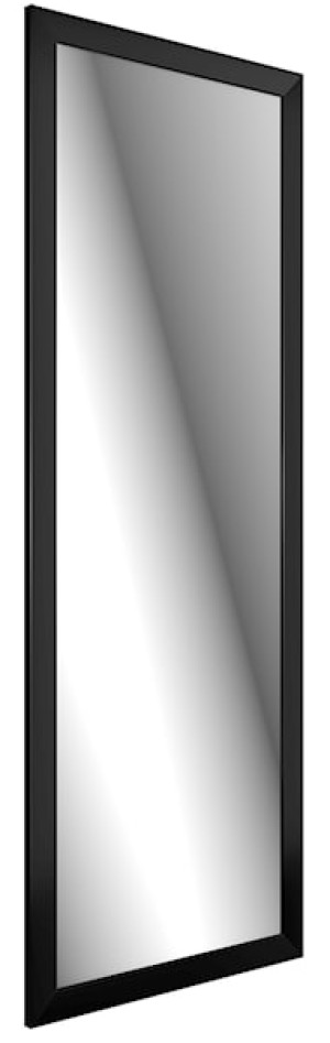 Lustro ścienne Gahtion 127x47 cm czarne Wyprzedaż