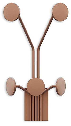 Wieszak ścienny Giraffe metalowy miedziany