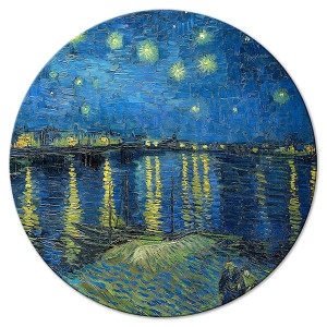 Obraz okrągły Gwieździsta noc nad Rhone Vincent van Gogh średnica 40 cm Wyprzedaż