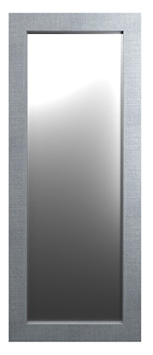 Lustro ścienne Hausly 148x56 cm szare płótno Wyprzedaż