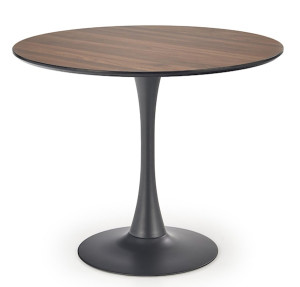 Stół okrągły Basive średnica 90 cm dąb złoty/ czarny Wyprzedaż