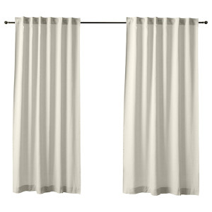 Komplet dwóch firan Zibal Cosmonova by Maciej Zień 140x270 cm kremowy Wyprzedaż