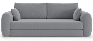 Kanapa rozkładana trzyosobowa Velera szara plecionka Wyprzedaż