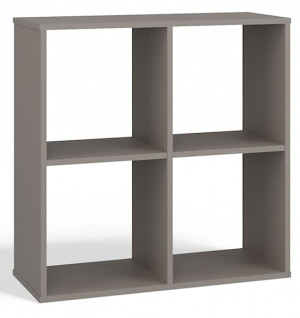 Regał otwarty Malax z czterema półkami 74 cm szary Wyprzedaż