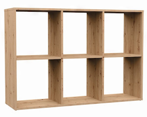 Regał otwarty Malax z sześcioma półkami 110 cm dąb artisan Wyprzedaż