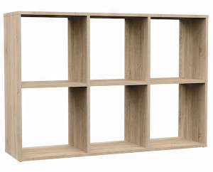 Regał otwarty Malax z sześcioma półkami 110 cm dąb sonoma Wyprzedaż