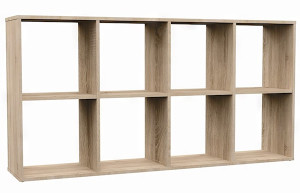 Regał otwarty Malax z ośmioma półkami 147 cm dąb sonoma Wyprzedaż