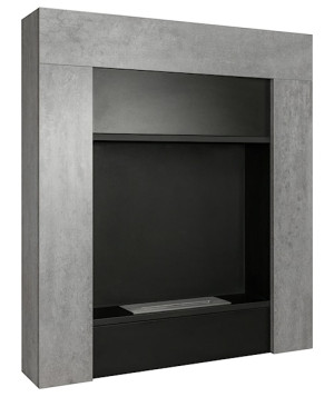 Biokominek portalowy wolnostojący Madeces 84x95 cm w kolorze betonu