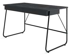 Biurko Match z dwiema szufladami 135 cm czarne