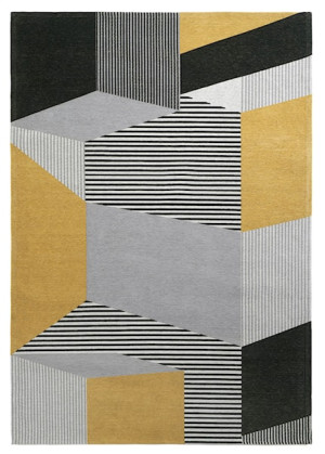 Dywan łatwoczyszczący Metropolis 160x230 cm żółto-szary Wyprzedaż