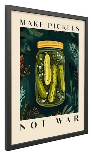 Obraz w czarnej ramie Pickles 40x30 cm