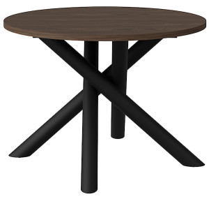 Stół okrągły Fjorn 110 cm orzech wisconsin Wyprzedaż