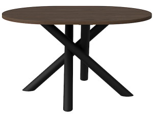 Stół owalny Fjorn 138x100 cm orzech wisconsin Wyprzedaż