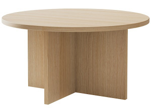 Stolik kawowy Ovo okrągły 76 cm Dąb Lindberg Wyprzedaż