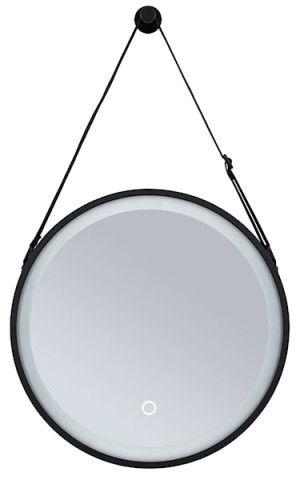 Lustro łazienkowe z oświetleniem Miro LED czarne Wyprzedaż