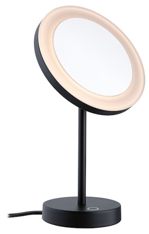 Lusterko kosmetyczne Masua LED stojące czarne Wyprzedaż