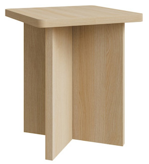 Stolik kawowy Qubeo kwadratowy 42 cm dąb olejowany Wyprzedaż