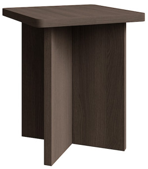 Stolik kawowy Qubeo kwadratowy 42 cm jesion prestige bronze Wyprzedaż