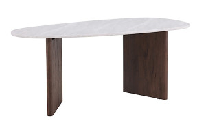 Stół do jadalni Ritony 180x90 cm mocca/ off white Wyprzedaż